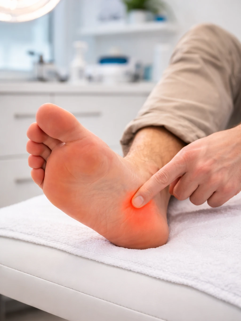 Dolor intenso por fascitis plantar