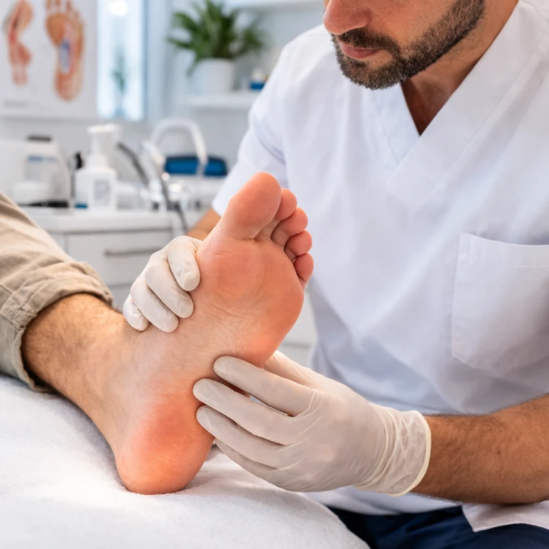 Dolor por fascitis plantar.